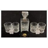 Teefrof Diamond-Cut Glass 15-Piece Whiskey