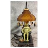 Vintage Resting King Frog Bedside Lamp