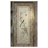 Antique Chinese Embroidered Needle Point on Silk