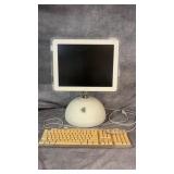 Vintage Apple iMac G4 Computer and Keyboard