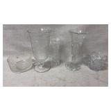 vintage cut-crystal decanter or pitchers