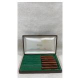 vintage set of case xx 6 steak knives