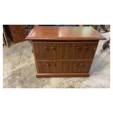 Wooden Filing Cabinet With Keys