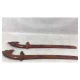 Decorative Wooden-Hilted Swords with Sheaths