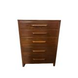 Wooden Five-Drawer Chest of Drawers