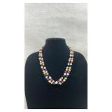 2-Strand Multi-Color Jade Necklace with Sterling