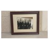 Framed picture of President Richard Nixon with
