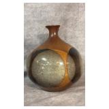 Vintage Stoneware Bud Vase Crafted by Robert