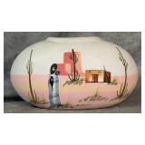 Vintage Hand-painted Mexican Folk Art Pottery