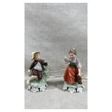 vintage Italian porcelain figurines Capodimonte