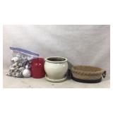 Planters, Bag of Decorative Items