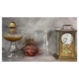 Vintage Bulova Anniversary Brass Quartz Clock,