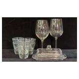 Royal Art Glass Butter Dish, Small Drinking