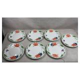 Set of 7 vtg Villeroy & Boch Amapola dinner
