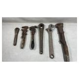 collection Vtg wrenches various sizes and brands