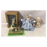 Figurines and Shadow Box Display