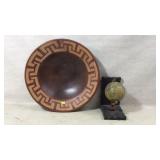 Southwest Pottery Bowl, Single Globe Bookend