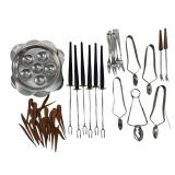 Mid Century tongs, escargot trays & more