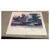Micheal Atkinson "the waters edge" print on paper