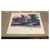 Michael Atkinson "the waters edge" print on paper