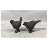 Vintage Heavy Cast Iron Birds
