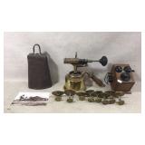 Vintage Brass, Iron, and Wood Items