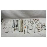 collection of costume jewelry pieces