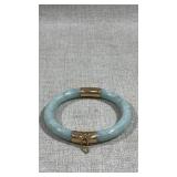 Rare Vintage Old Chinese HEAVY Tube JADE 14k