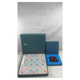 vintage Scrabble Deluxe Edition board game,