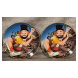 Vintage 1988 Porcelain Red Skeleton "The