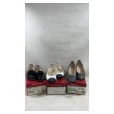 3 pairs of  Salvatore Ferragamo ladies Heels