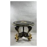 Asian-style black lacquer side table or tea t