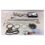 Jewelry Lot With Accessories, Various Styles