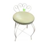 Metal Padded Seat Vanity Chair