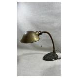 antique Art Deco gooseneck desk lamp