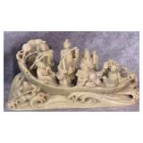 Chinese Soapstone Carving of the Eight Daoist