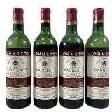 (4) 1970 sealed Johnston Pauillac Louis XIV