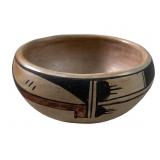 OLD HOPI NATIVE AMERICAN POLYCHROME POTTERY BOWL