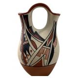 PERCY CHINANA JEMEZ POTTERY WEDDING VASE