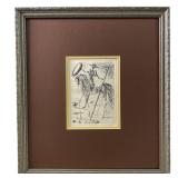 SALVADOR DALI "DON QUIXOTE" ETCHING