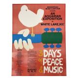 ARNOLD SKOLNICK 1969 MUSIC & ART FAIR POSTER
