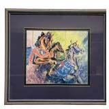 TESHA HAMMONDS "TO THE CAROUSAL- I" LITHOGRAPH