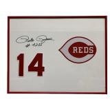 PETE ROSE AUTOGRAPHED FRAMED JERSEY