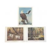 (3) Signed Publisher Proof Prints On Paper