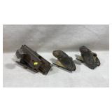 3 sets of antique door hardware,