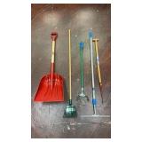 gardening tools Including snow shovel