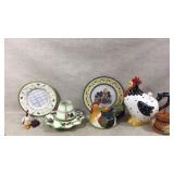 Ceramic Rooster And Country-Themed Kitchenware