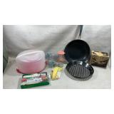 various kitchen items, prominently including a