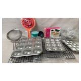 Nice Condition Baking Pans, Cooling Racks,