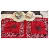 Vintage Sedona Westerners Cotton Bandanas, Tilley